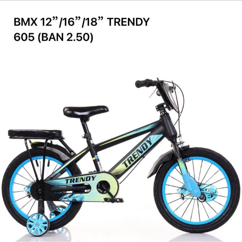 SEPEDA ANAK BMX 12 16 18 INCI TRENDY 605 COWOK CEWEK MURAH ADA BONCENGAN