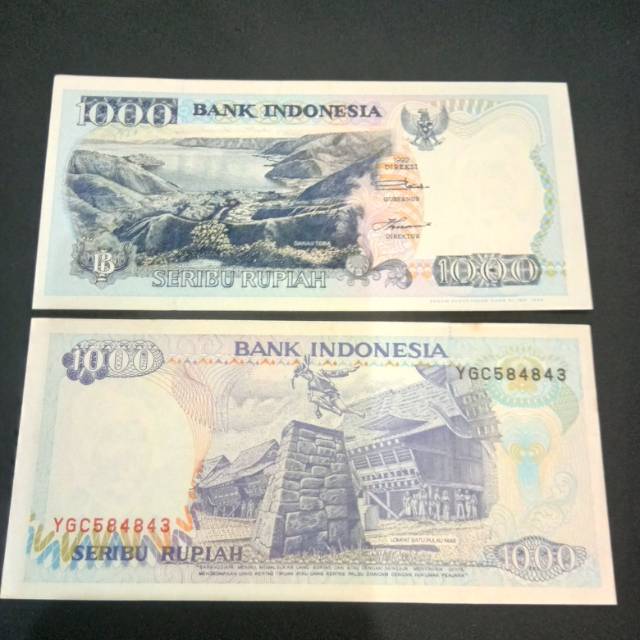 Uang kuno Rp 1000 tahun 1992 lompat batu pulau nias