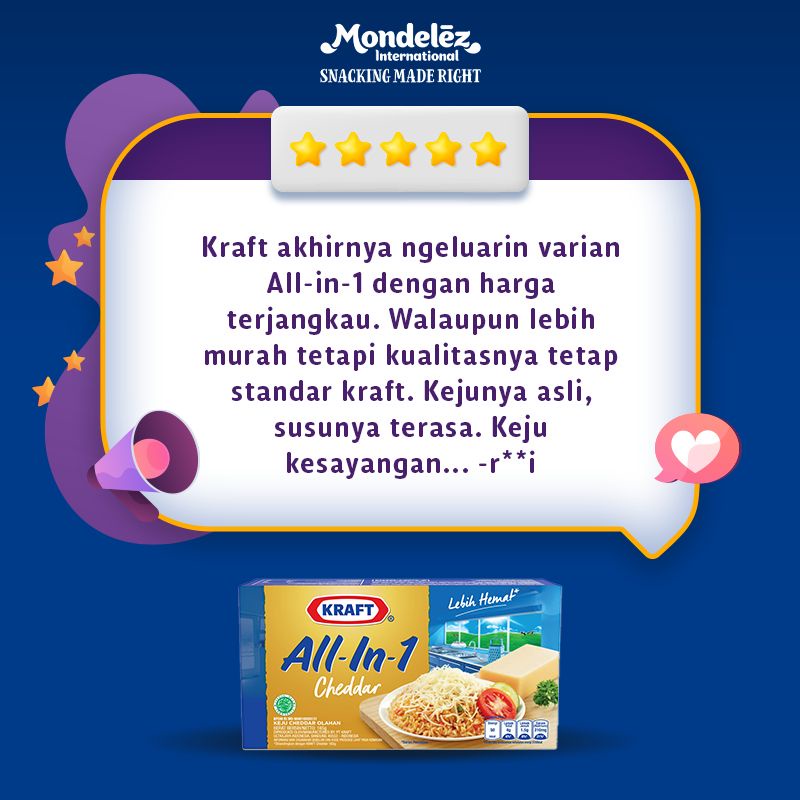 Kraft Keju All in 1 Cheddar 150 gr