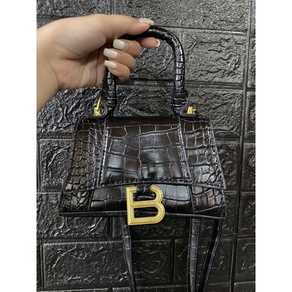 Tas Balenciaga Croco Mini