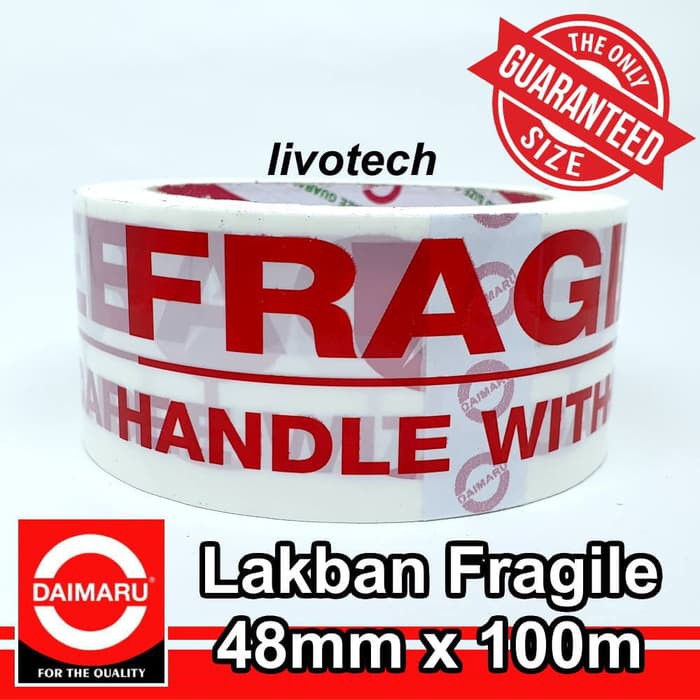 

OFF 5% Lakban FRAGILE 48mm 100m DAIMARU TAPE Isolasi Selotip TEBAL OPP 2" 5cm Diskon