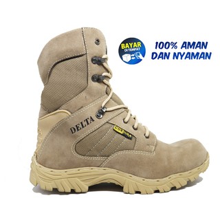  sepatu delta hiking  adventure premium 8 inchi sol karet 