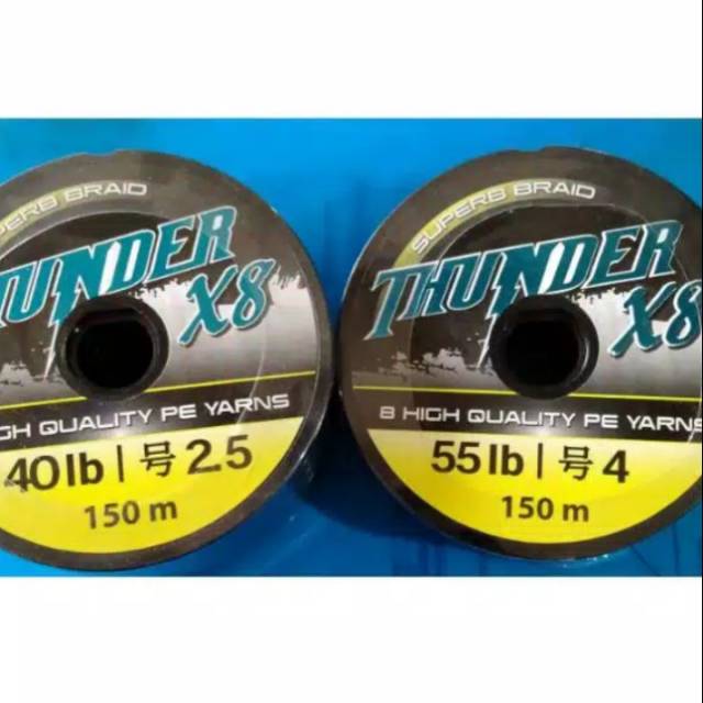 SENAR PE MURAH/THUNDER 150m 0,8 1.0 2.0 3.0 4.0 5.0