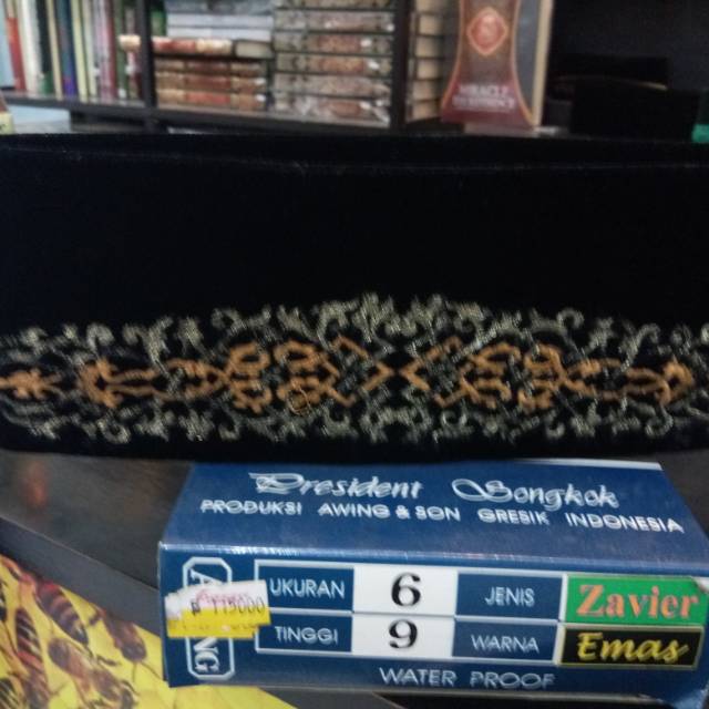 Peci songkok bordir emas awing