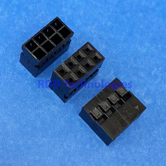 Connector Black Housing 2mm 2x4 Pin