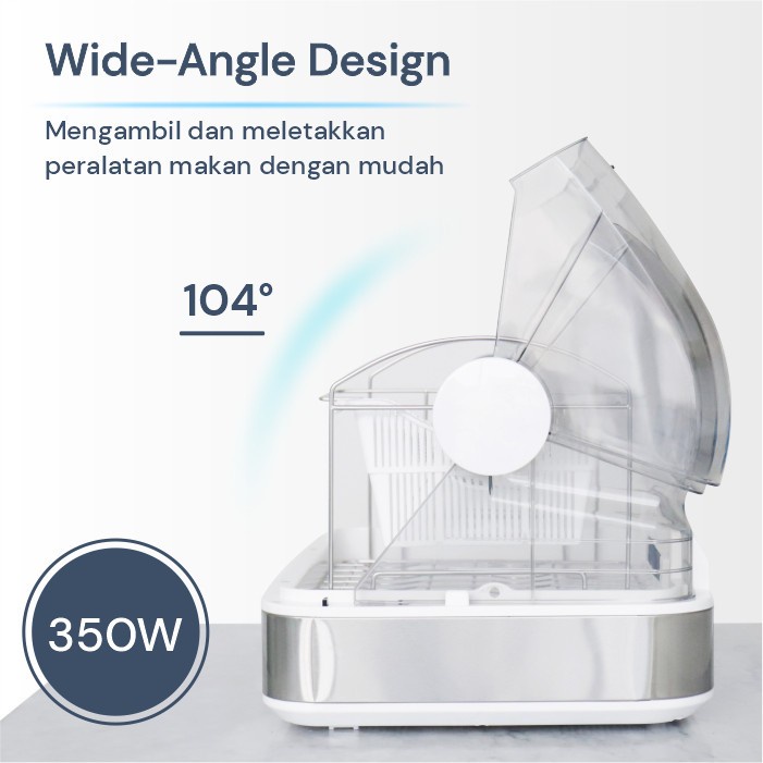 Makassar - Norge 4 in 1 Table-top UV Dish Dryer 52L 350W (NG-DD52UV) / Sterilizer / Pengering Alat Makan