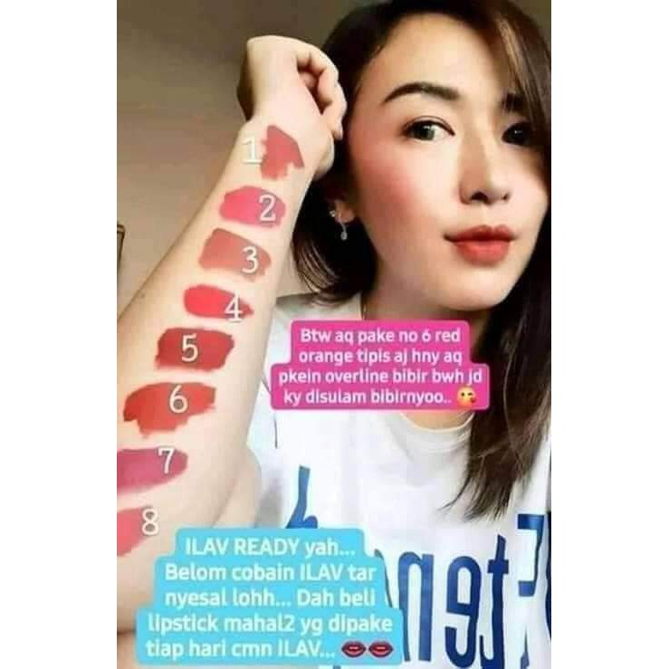 ILAV LIPSTIK CREAMY MATTE LIQUID ORIGINAL 8 Pilihan Warna