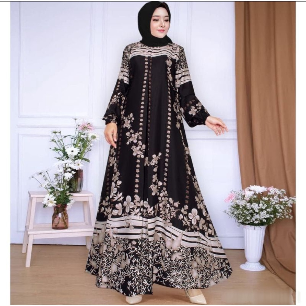 Gamis Alesya Dress Wanita Muslim Design Terbaru//Gamis Maxmara Lux Premium Original Motif Print Modern High Qualyty//Gamis Pesta Mewah Elegant//Gamis Lebaran 2022 Viral By PARILA_store