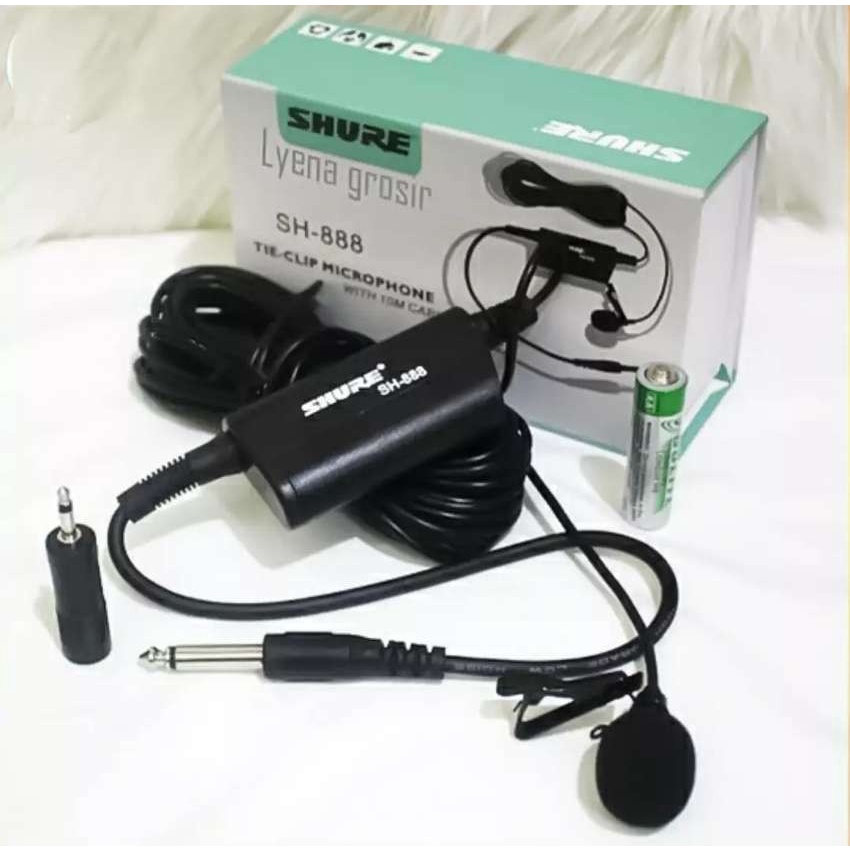 MIC JEPIT KANCING SHURE SH 888 SUPER PEKA COCOK BUAT IMAM/ SH888 / SH-888