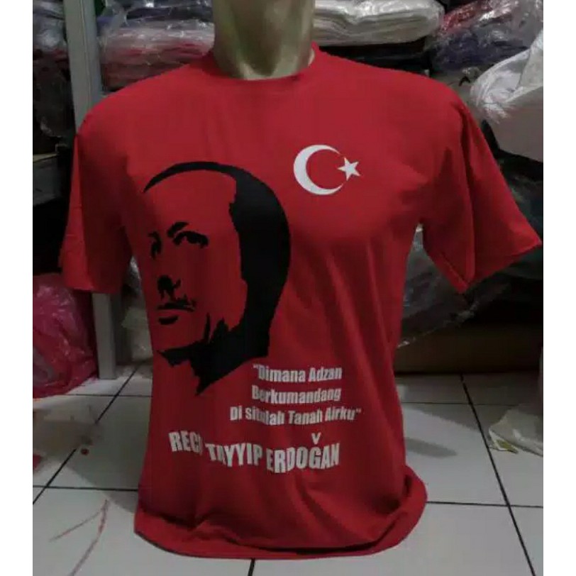 T-shirt baju kaos ERDOGAN /KAOS Presiden TURKI