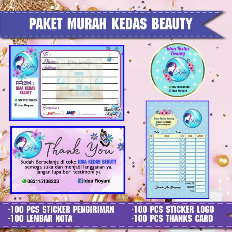 

(ISI 400 PCS) PAKET MURAH PERLENGKAPAN ONLINE SHOP KEDAS BEAUTY