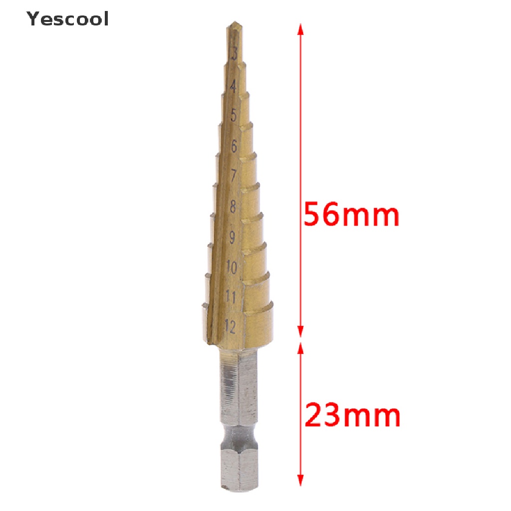 Mata Bor Hex Bahan Metal Ukuran 3-12mm Untuk Power Tool