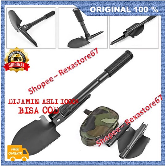 Cangkul Multifungsi Cangkul Sekop Lipat Portable ASLI