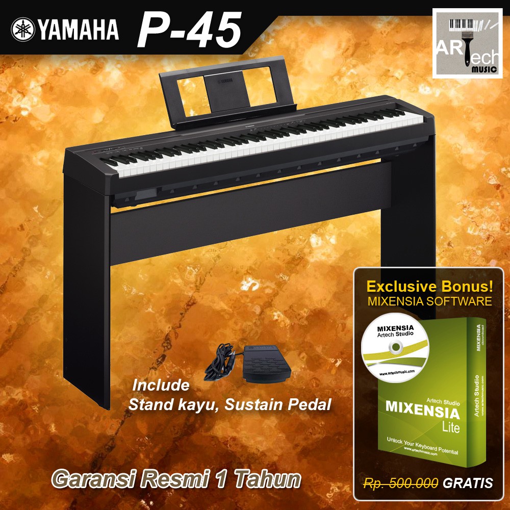 Yamaha P45 Stand Kayu / P-45 / P45B / P-45B Digital Piano | Shopee ...