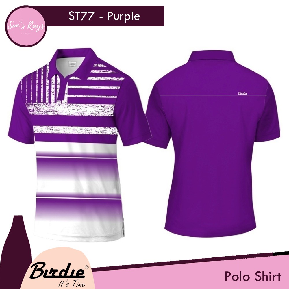BIRDIE ST77 Sublime Golf Shirt Pria Kaos Golf Polo Kaos Olahraga Kaos Berkerah Polo Shirt Atasan