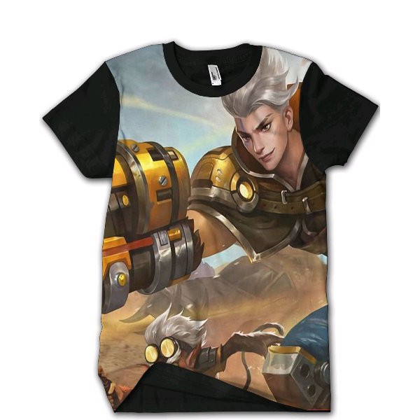 Kaos Mobile Legend Claude 7 Skin Baru 2018