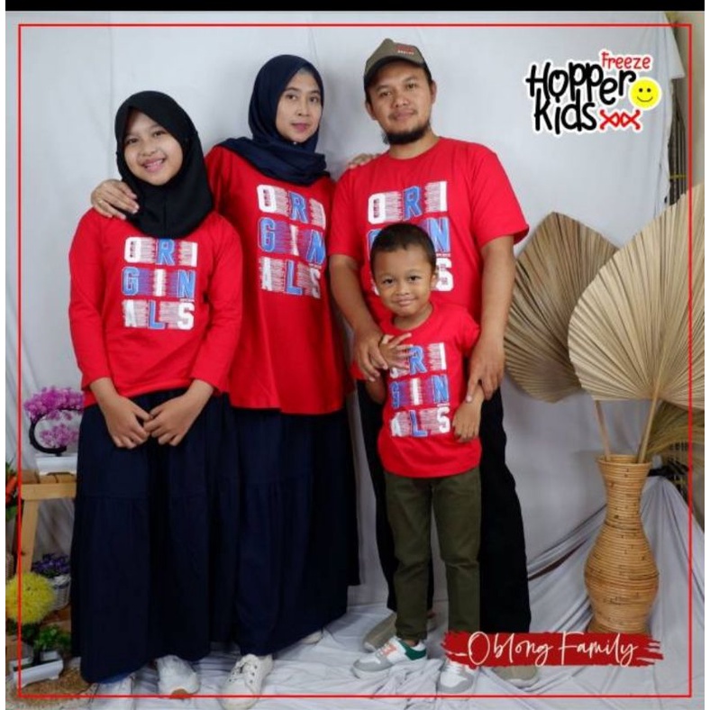 kaos hopperkids kaos Couple keluarga kaos family kaos merah kaos family gathering kos merah hopperki