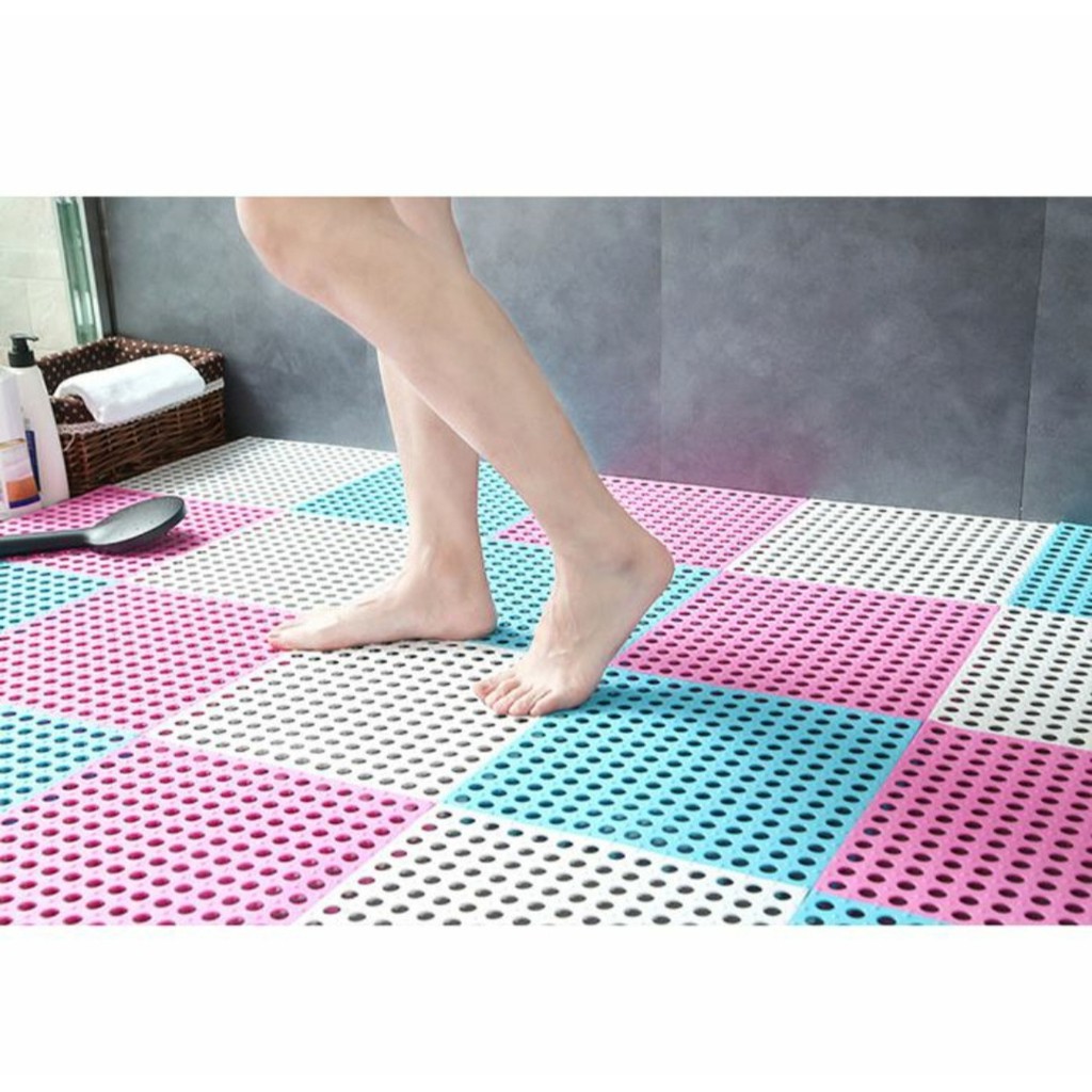 Karpet Kamar Mandi POLKADOT Bathroom Keset Anti Slip Mat 30x30 cm GHM