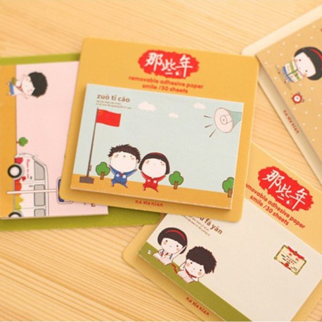 Sticky Notes Kecil Memo Paper Korea / Tempelan Kertas Memo Karakter Lucu Unik / TS-95-3