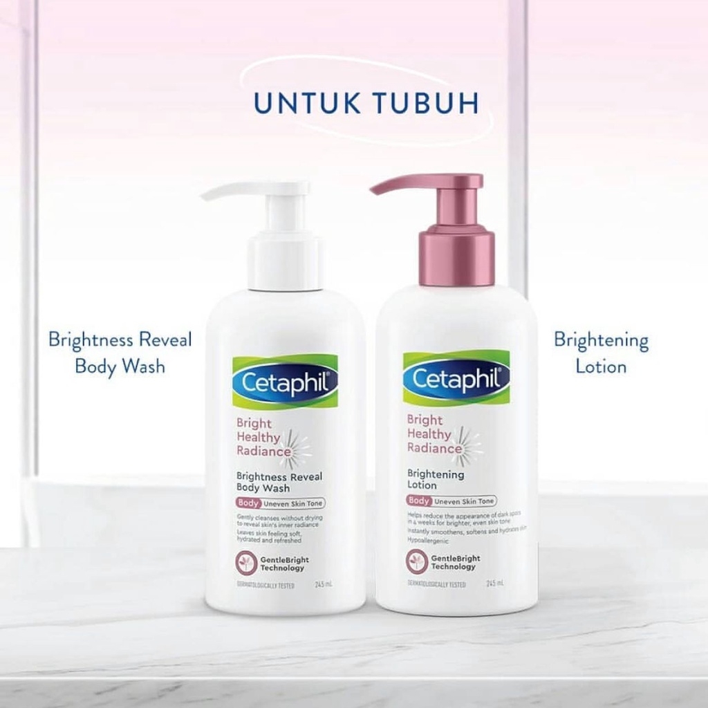 Cetaphil Bright Healthy Radiance | Gentle Cleanser Night Day Cream Body Lotion