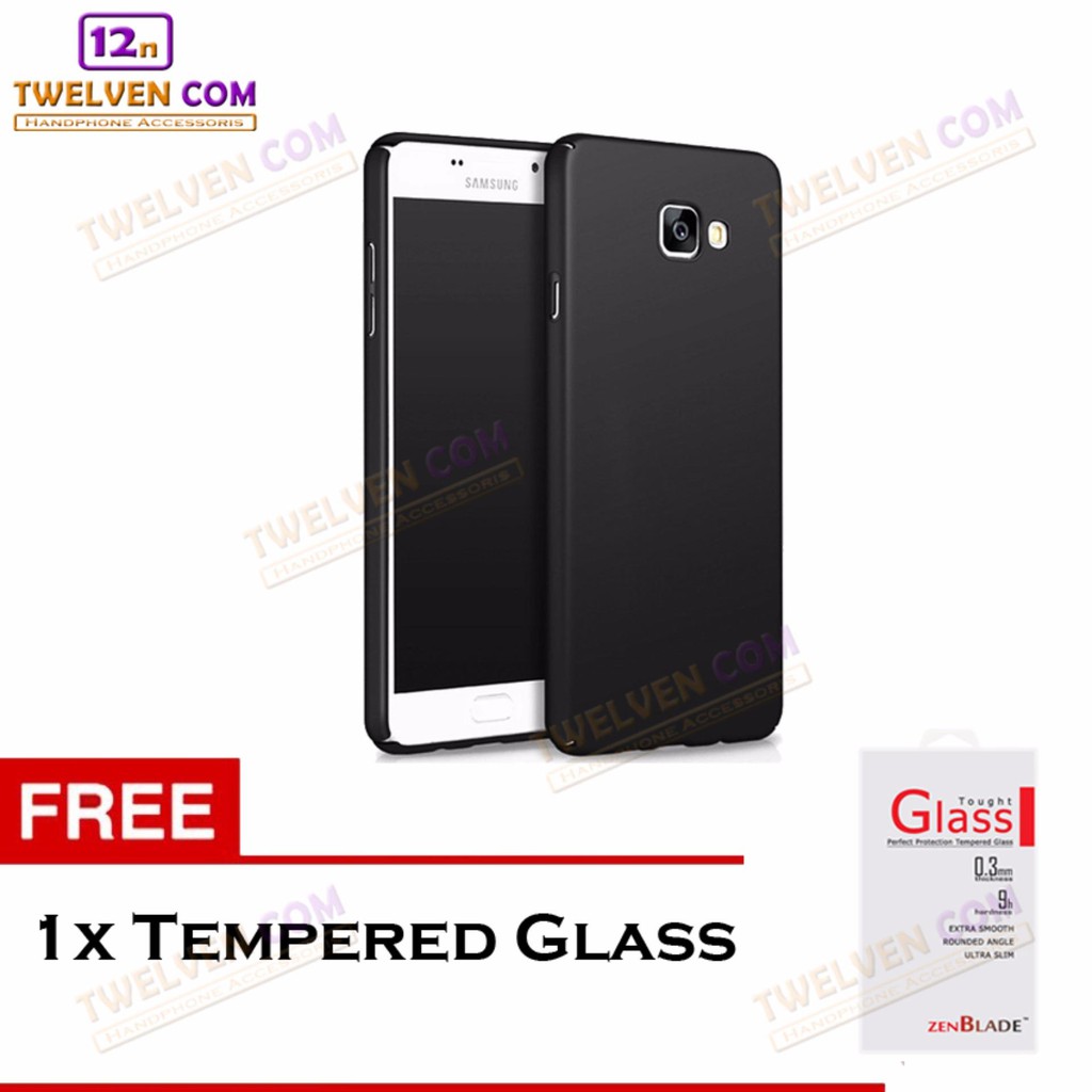 Case Ultra Slim Matte For Samsung A7 2017 A720 - Free Tempered Glass