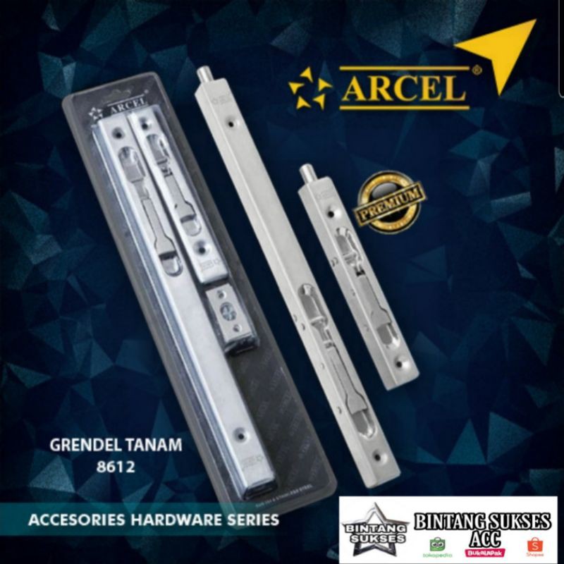 Grendel Tanam Kotak Stainless Arcel