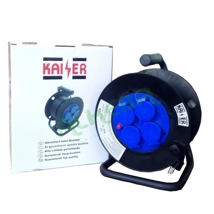 Kabel Roll Kaiser 25 Meter / Gulungan 25 Meter Kaiser 4 stop kontak 25