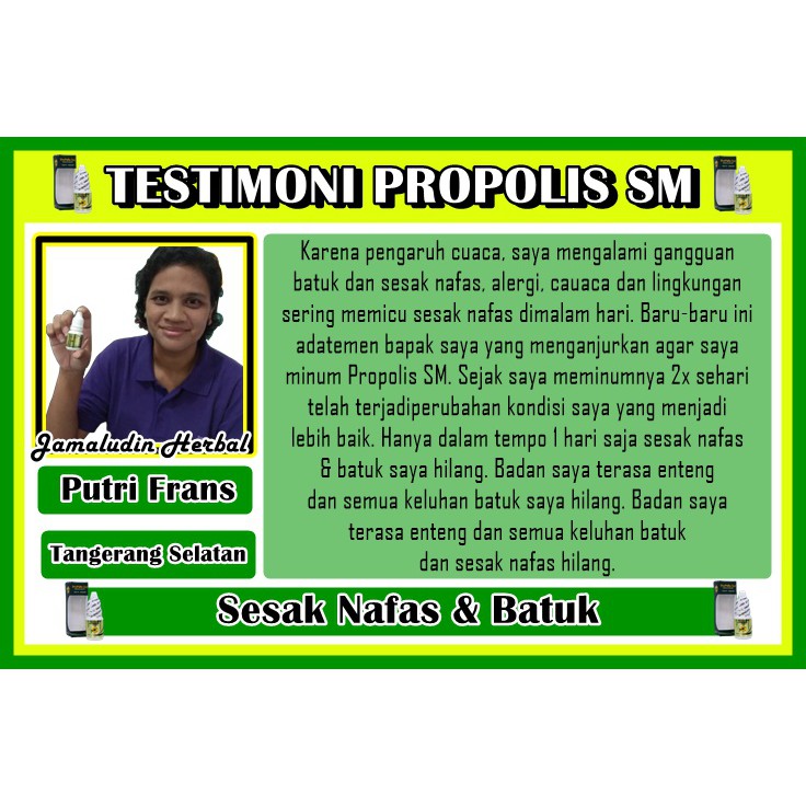 COD !! Obat Tradisional Untuk Sesak Napas - Cara Mengatasi Nafas Terasa Berat - PROPOLIS SM ASLI-2