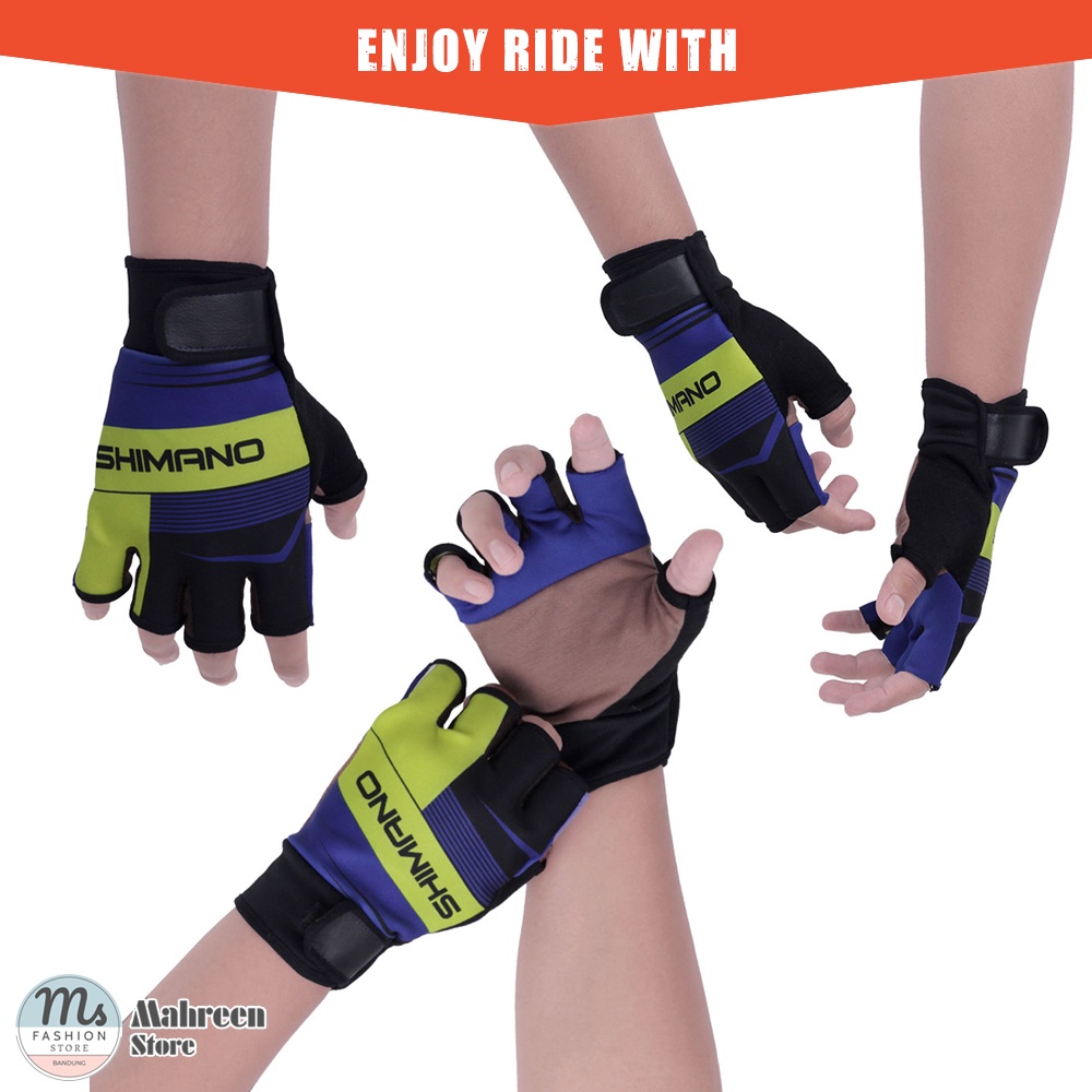 Sarung Tangan Sepeda Motor Setengah Jari Half Finger Gloves | Nappa LG 174