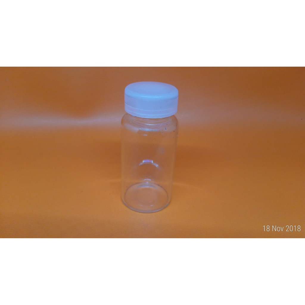 BOTOL VIAL TUTUP PLASTIK 5ML / BOTOL VIAL KACA 5ML