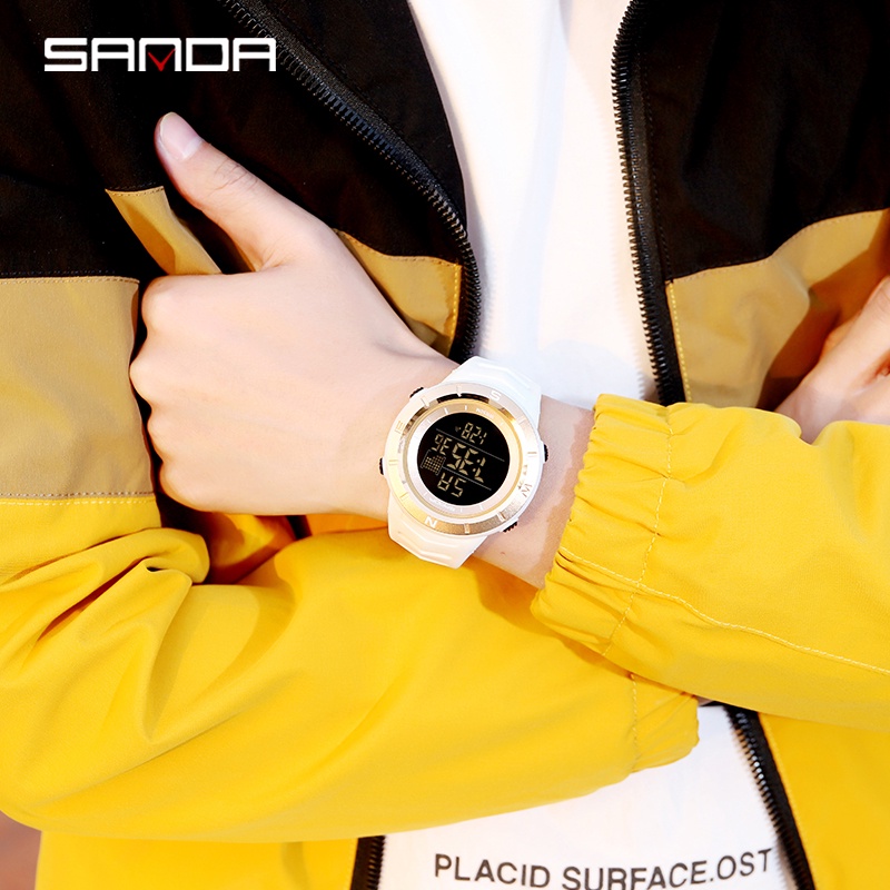 SANDA 5001 Jam Tangan Pria Digital Sport EL Backlight Tali Rubber Anti air WATCHKITE WKOS