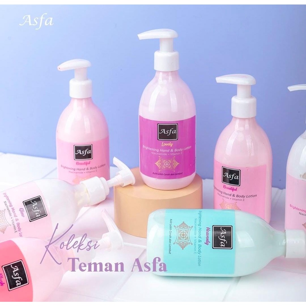 Asfa Brightening Body Lotion with Niacinamide dan Vitamin E - 300ml