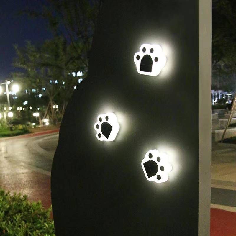 LAMPU SOLAR ENERGY LED PAWS SHAPE LIGHT CONTROL MODEL TAPAK UNIK