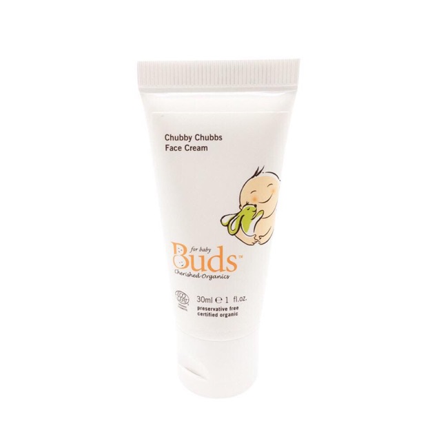 Buds organics chubby chubbs face cream - krim wajah bayi