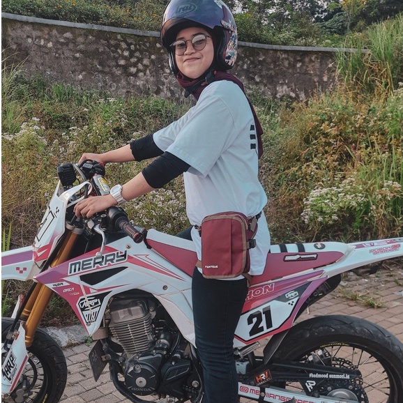 FANTEUS - Tas Paha Meepo Tas Selempang Multyfungsi Tas Mini Outdoor Tas Touring Pria Wanita