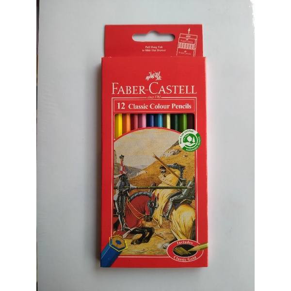 

Pensil warna Faber-Castell panjang 12 warna classic