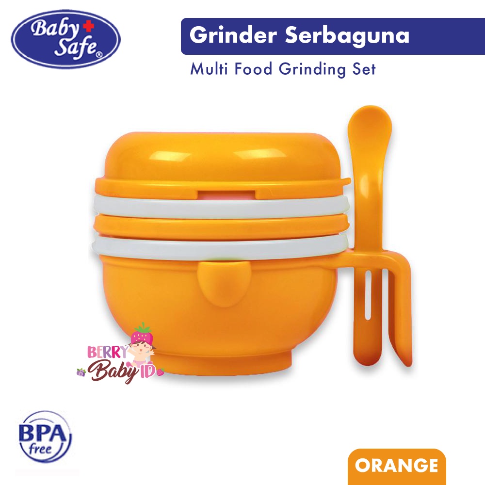 Baby Safe Multi Food Grinding Set Grinder Pengolah Makanan Bayi AP014 BBS080 Berry Mart