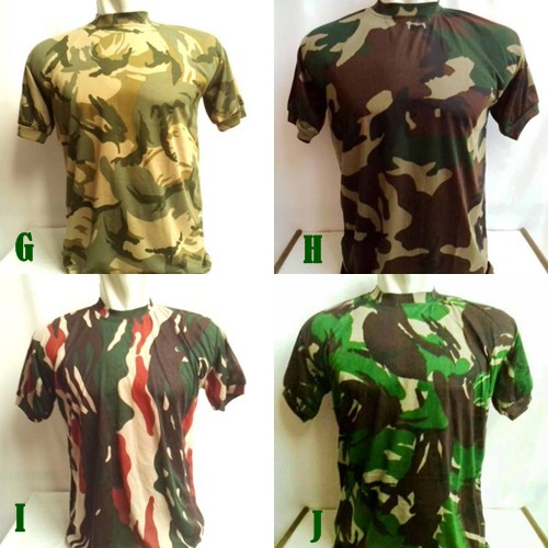 KAOS ARMY loreng camo militer harga grosir