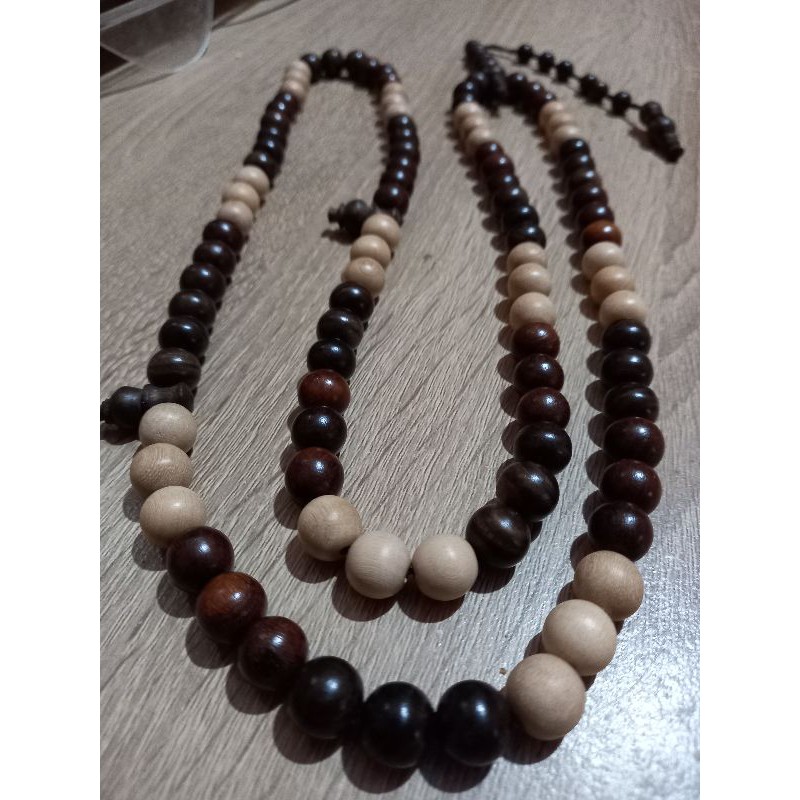 Tasbih kombinasi 3kayu istimewa 10mm setigi kalimasodo dewandaru tasbih kombinasi 3