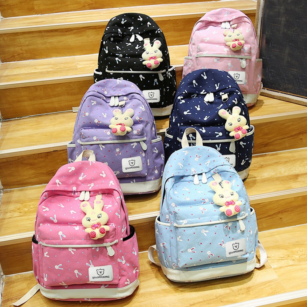 KSO_BAG - Tas Ransel Anak Wanita Terbaru 2021 Kekinian Backpack Rabbit 4in1 Korean Style Murah