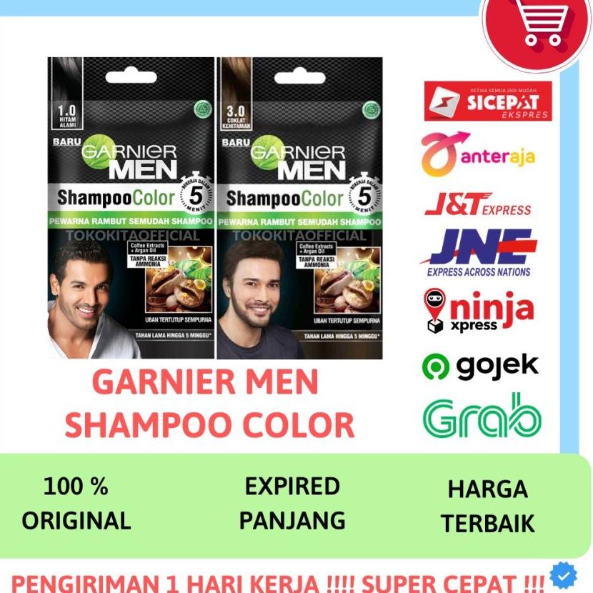 Terlaris GARNIER MEN HAIR SHAMPOO COLOR COLOUR PEWARNA SEMIR RAMBUT GARNIER