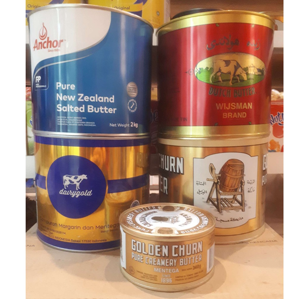 Jual GOLDENCHURN,DAIRY GOLD,ANCHOR,WIJSMAN BUTTER 2KG Shopee Indonesia