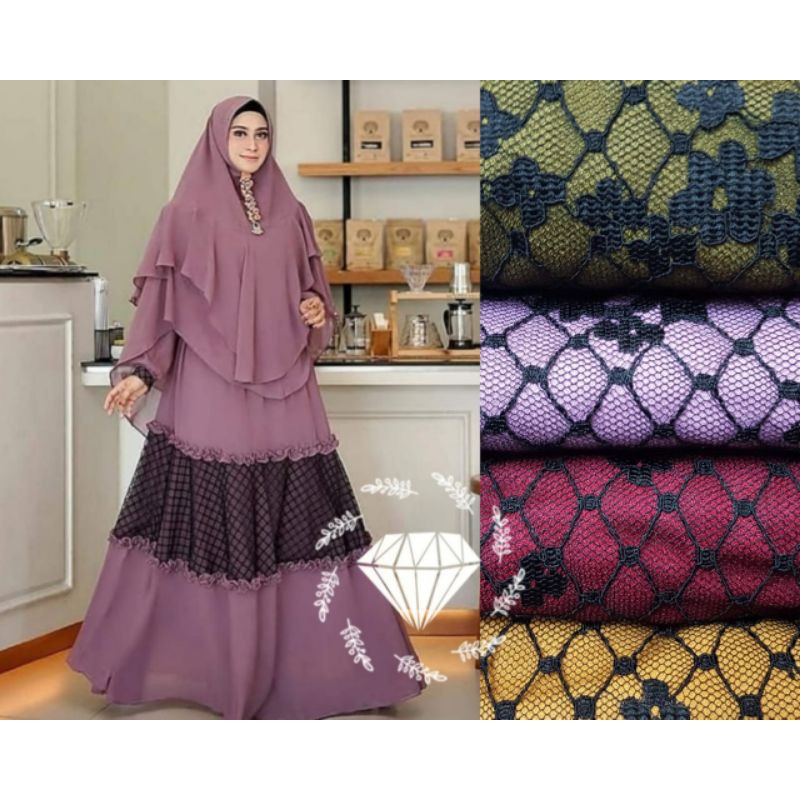 Baju Gamis Muslim Terbaru 2020 2021 Model Baju Pesta Wanita kekinian Bahan Velvet Kondangan remaja