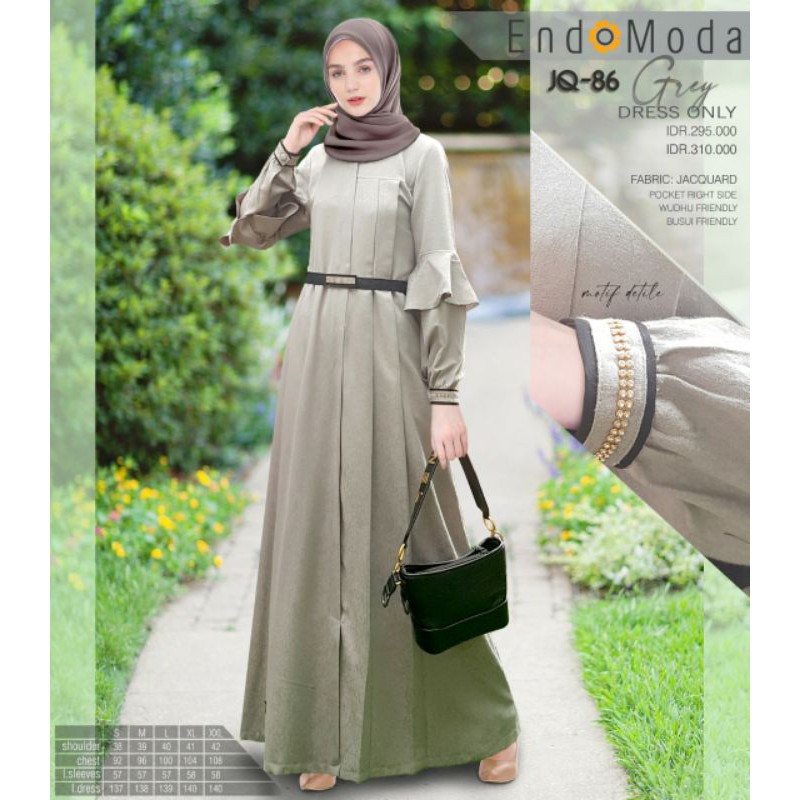 DRESS ENDOMODA TERBARU JQ 86/GAMIS ENDOMODA JQ 86