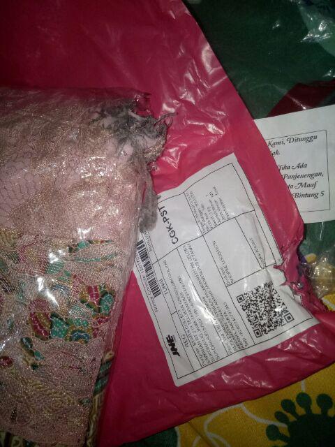 Dress Brukat Alisa Pink Benhur Terusan Pesta Blue Natal Gaun Imlek Wanita Cantik Korea Pita New Year