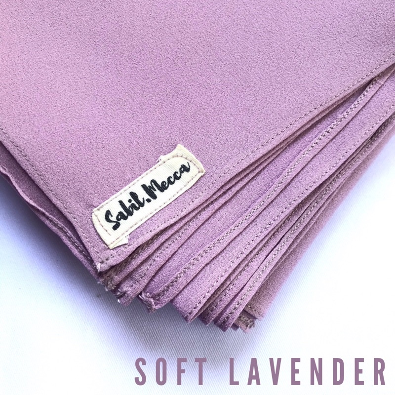 HIJAB SEGI 4 SYARI 130X130 DIAMOND-Soft lavender
