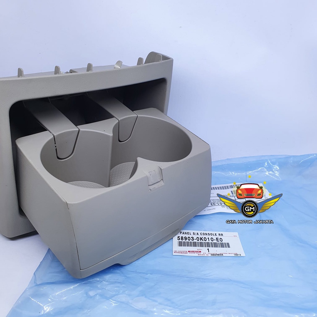 Panel Cup Holder-Tempat Minuman Belakang Innova-Fortuner-Hilux Abu-Abu ORIGINAL