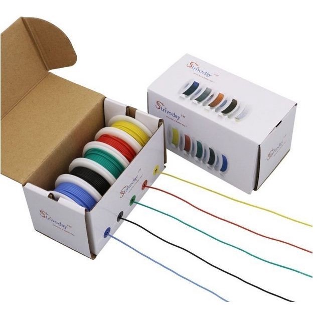 KABEL CABLE SERABUT JUMPER AWG 28 AWG28 28AWG SILICONE PER 1 ROLL 15M