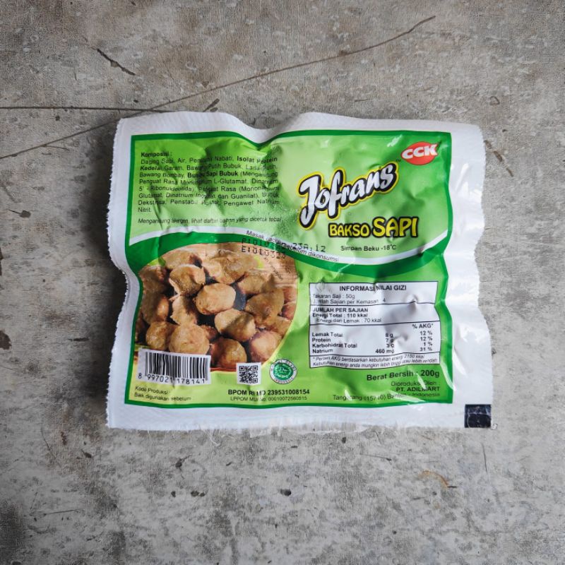 

JOFRANS BAKSO SAPI 200gr