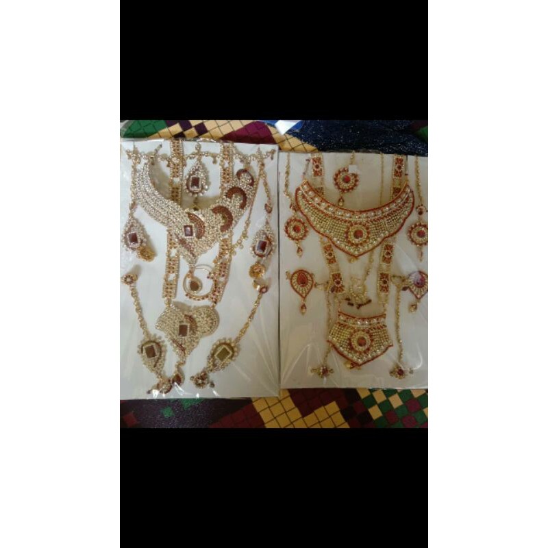 Aksesoris pengantin india/fulset lengkap